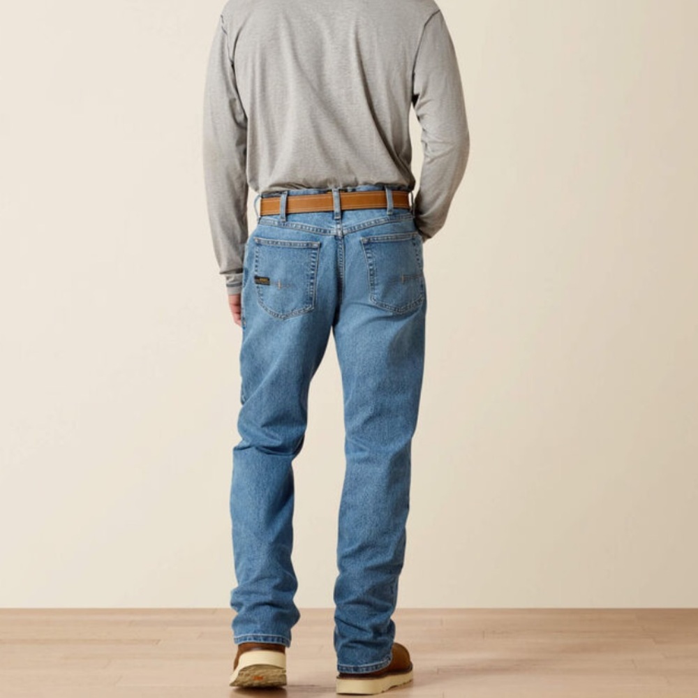 Ariat Men's Relaxed Fit Light Blue Jeans